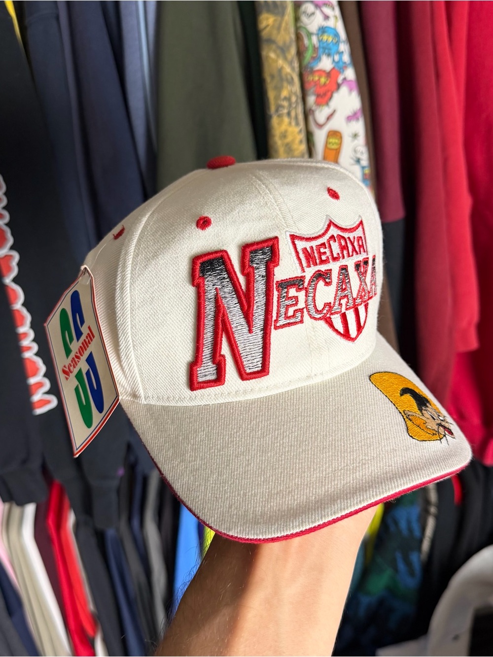 Vintage Club Necaxa Embroidered Strap Back Hat Mens OS Deadstock Liga MX FMF 90s